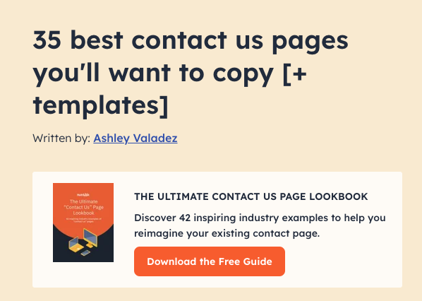 This HubSpot blog is used as a lead-gen tool for one of HubSpot’s PDFS (how to do digital marketing)